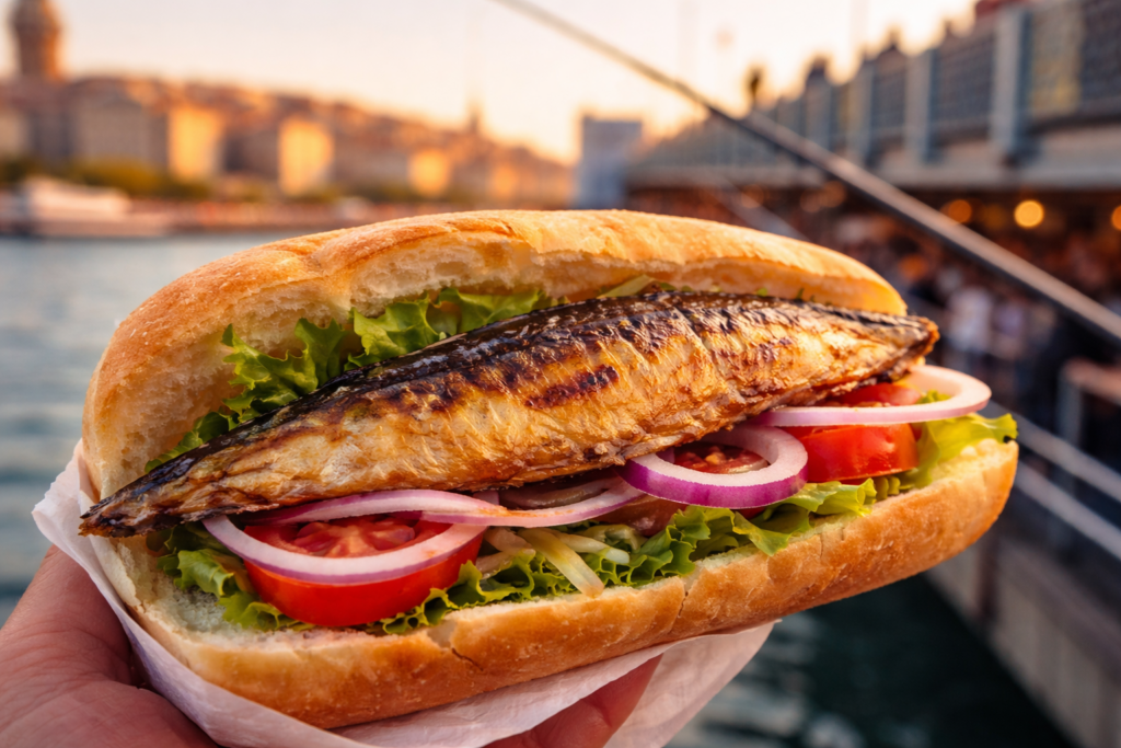 Istanbul Travel Food Tip Galata Fish Sandwich