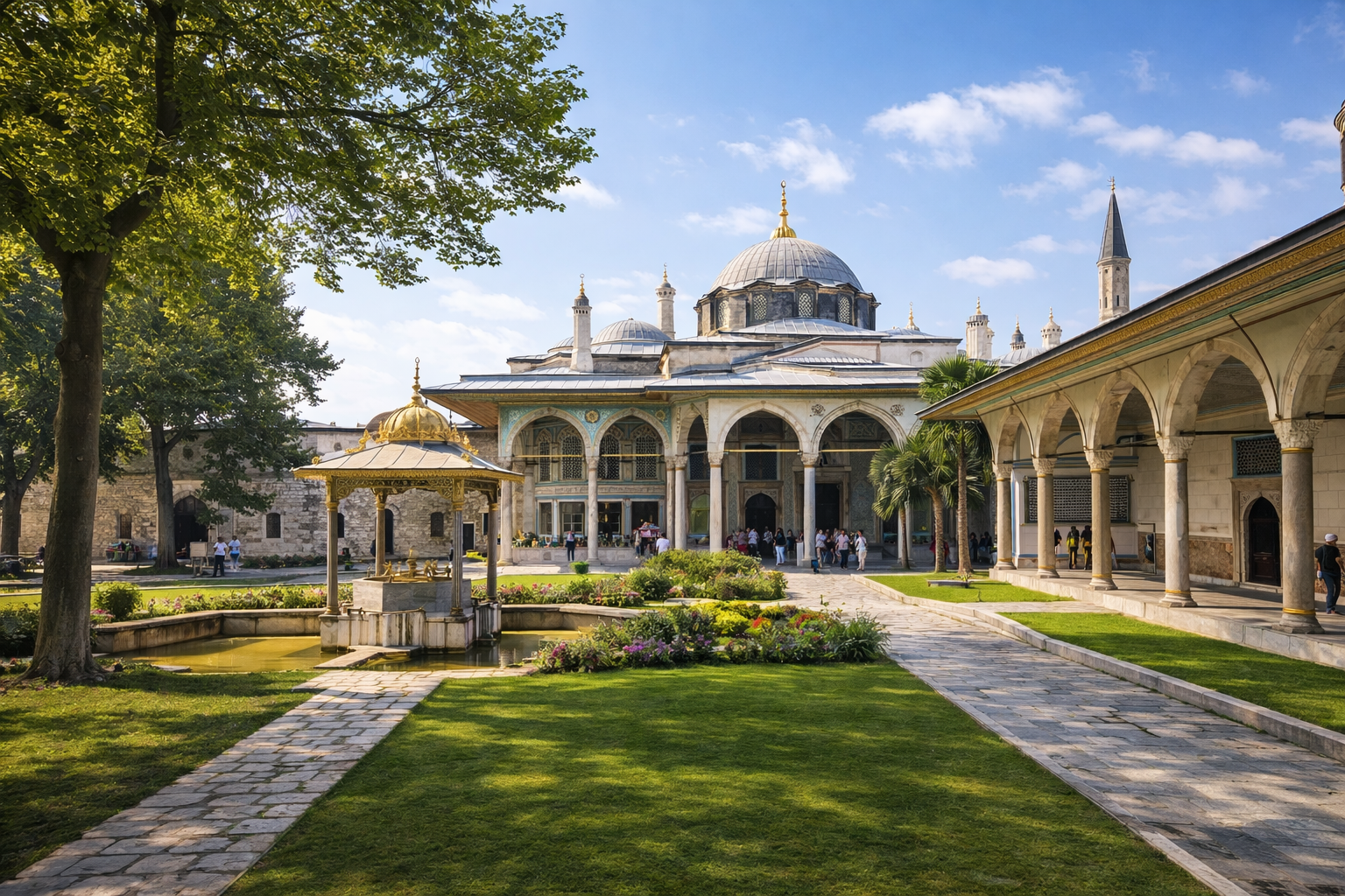 Topkapi Palace courtyard